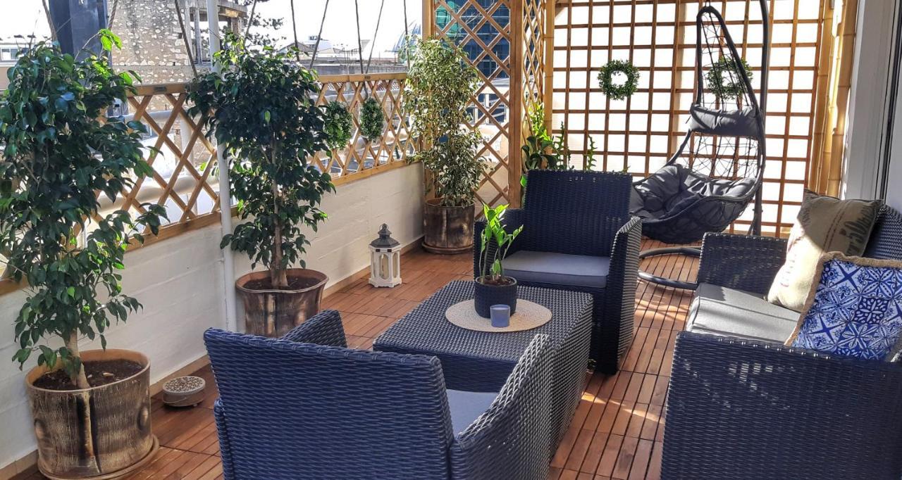 Ρetipe Penthouse Apartment With Spacious Balcony In Heraklion Center Ngoại thất bức ảnh